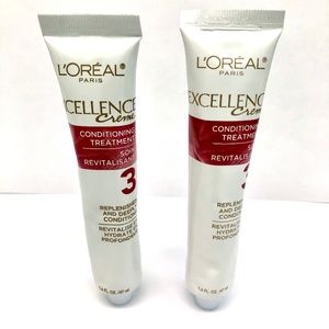 L'OREAL Excellence Creme Protective Conditioning Treatment Lot of 2 - 1.6 fl oz